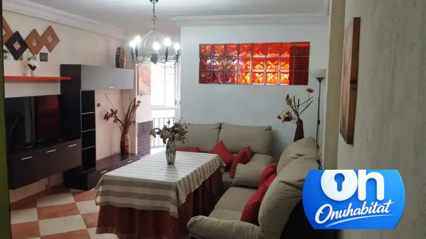 Sala d'estar de Pis en venda en Huelva amb Aire condicionat, Moblat i Balcó