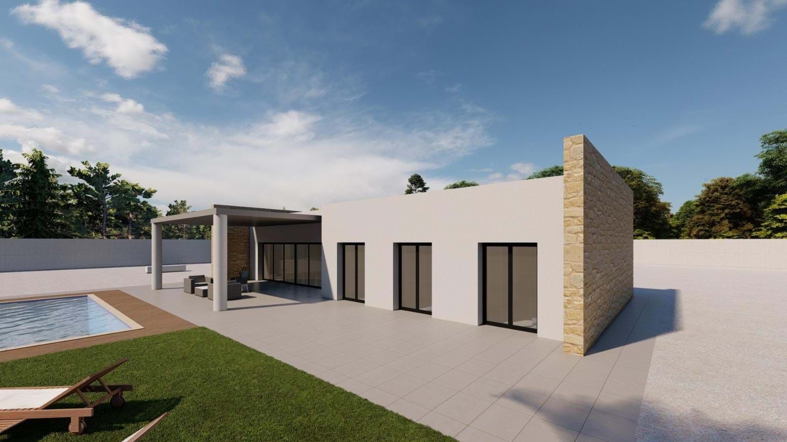 Vista exterior de Casa o xalet en venda en El Pinós / Pinoso amb Terrassa i Piscina