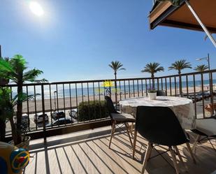 Terrace of Flat to rent in El Campello  with Air Conditioner, Parquet flooring and Oven