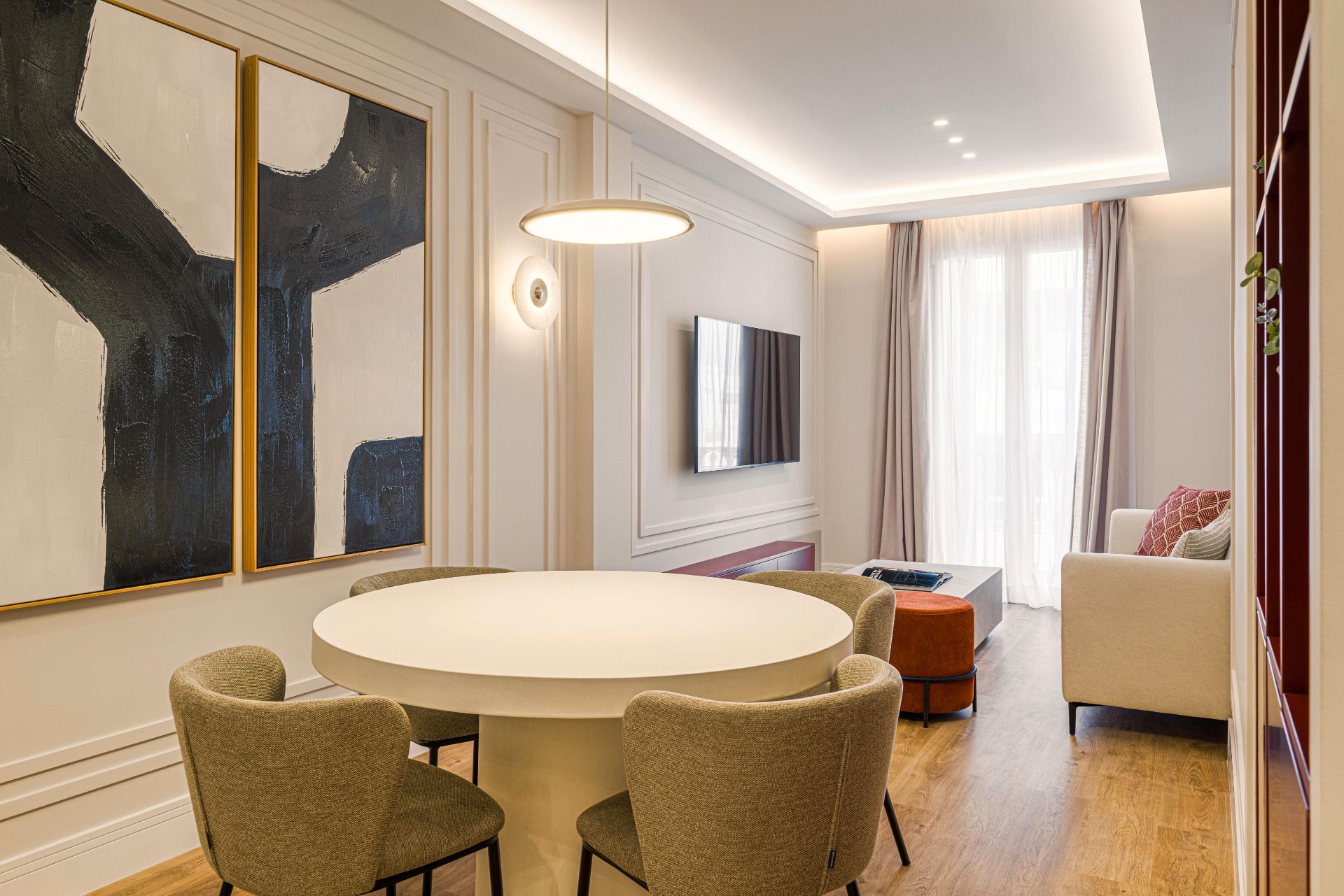 Dining room of Apartment for sale in  Madrid Capital  with Furnished and Balcony
