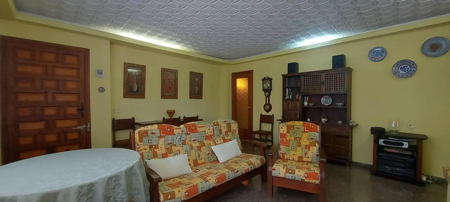 Sala de estar de Casa o chalet en venta en Torres Torres con Jardín privado, Terraza y Piscina