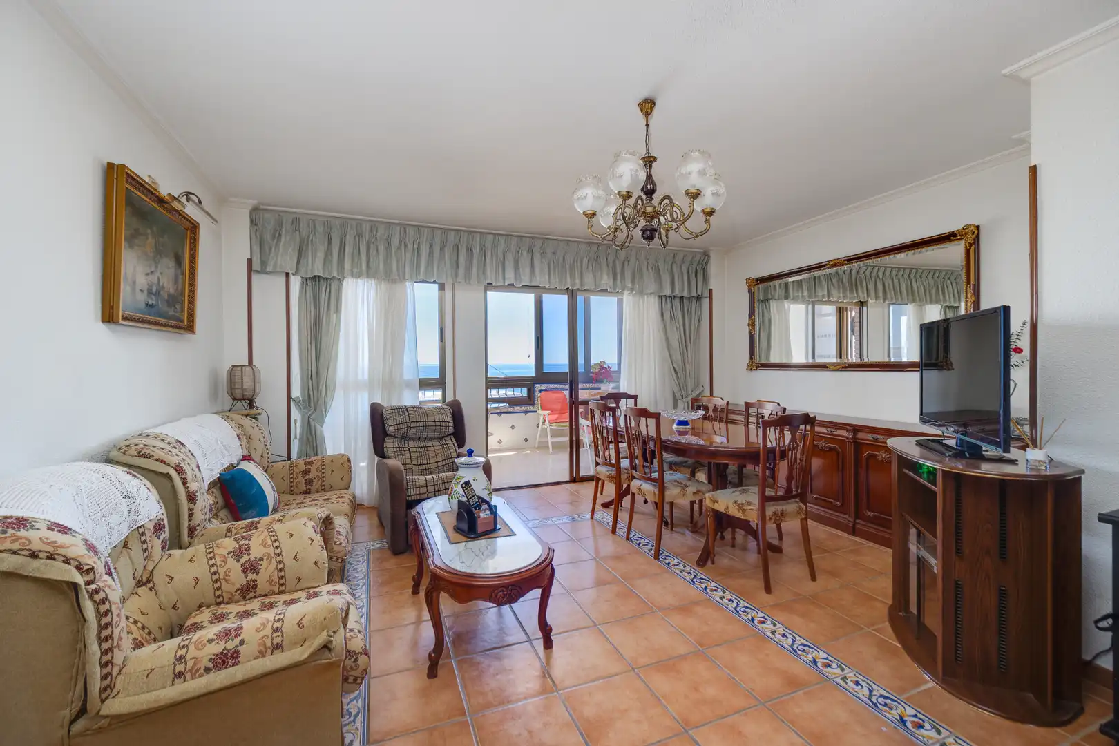 Sala de estar de Piso en venta en El Campello con Terraza
