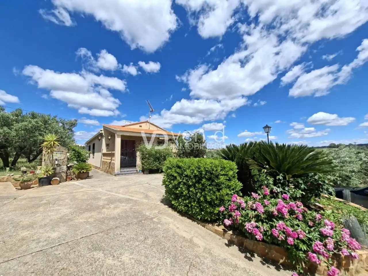 Vista exterior de Casa o chalet en venta en Enguera con Jardín privado, Terraza y Piscina