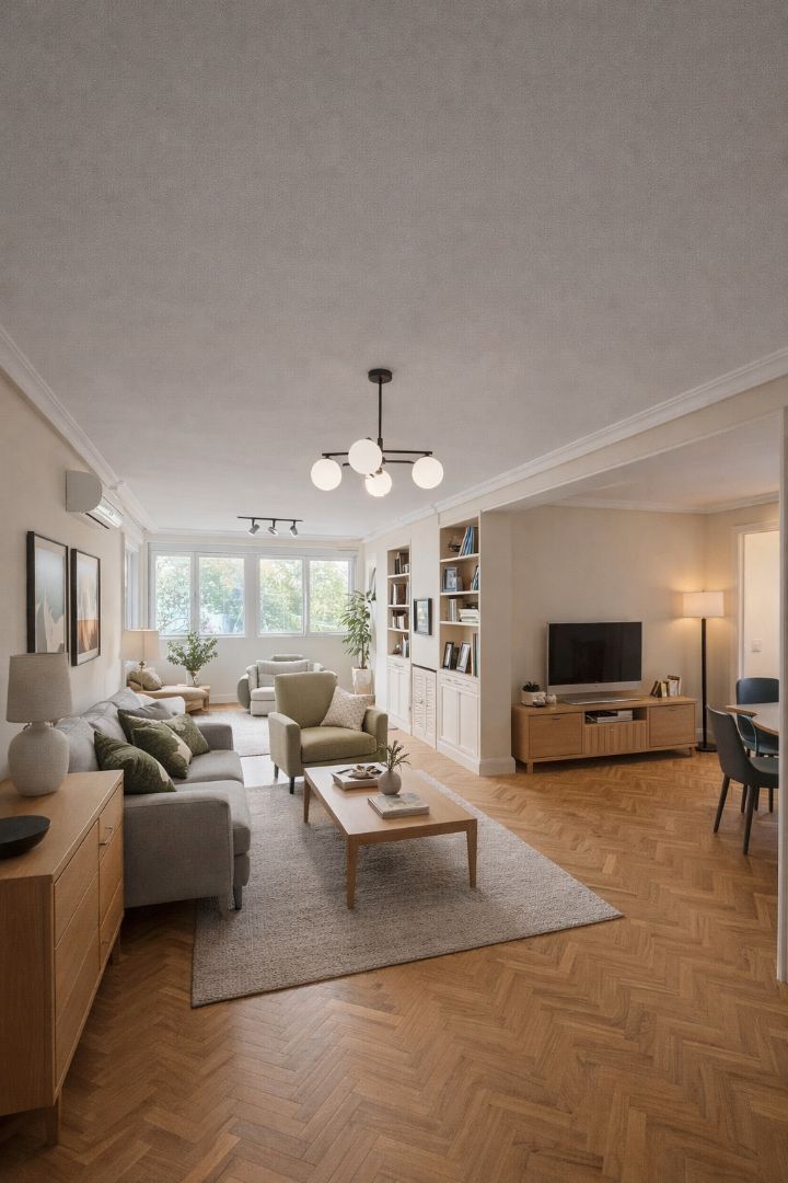 Sala d'estar de Pis de lloguer en  Madrid Capital amb Aire condicionat, Calefacció i Jardí privat