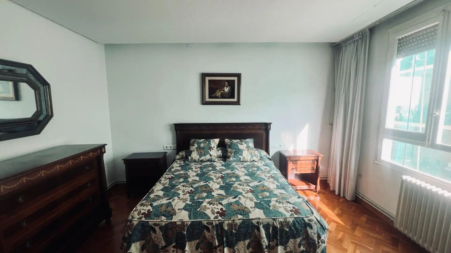 Schlafzimmer von Wohnung zum Verkauf in Castellón de la Plana / Castelló de la Plana mit Parkett und Balkon