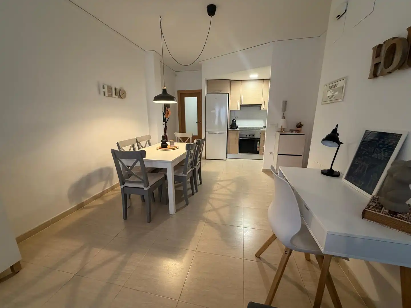 Esszimmer von Wohnung zur Miete in Moncofa mit Klimaanlage, Möbliert und Ofen