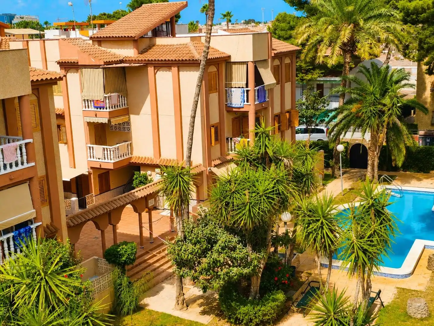 Vista exterior de Apartamento en venta en San Javier con Jardín privado, Terraza y Amueblado