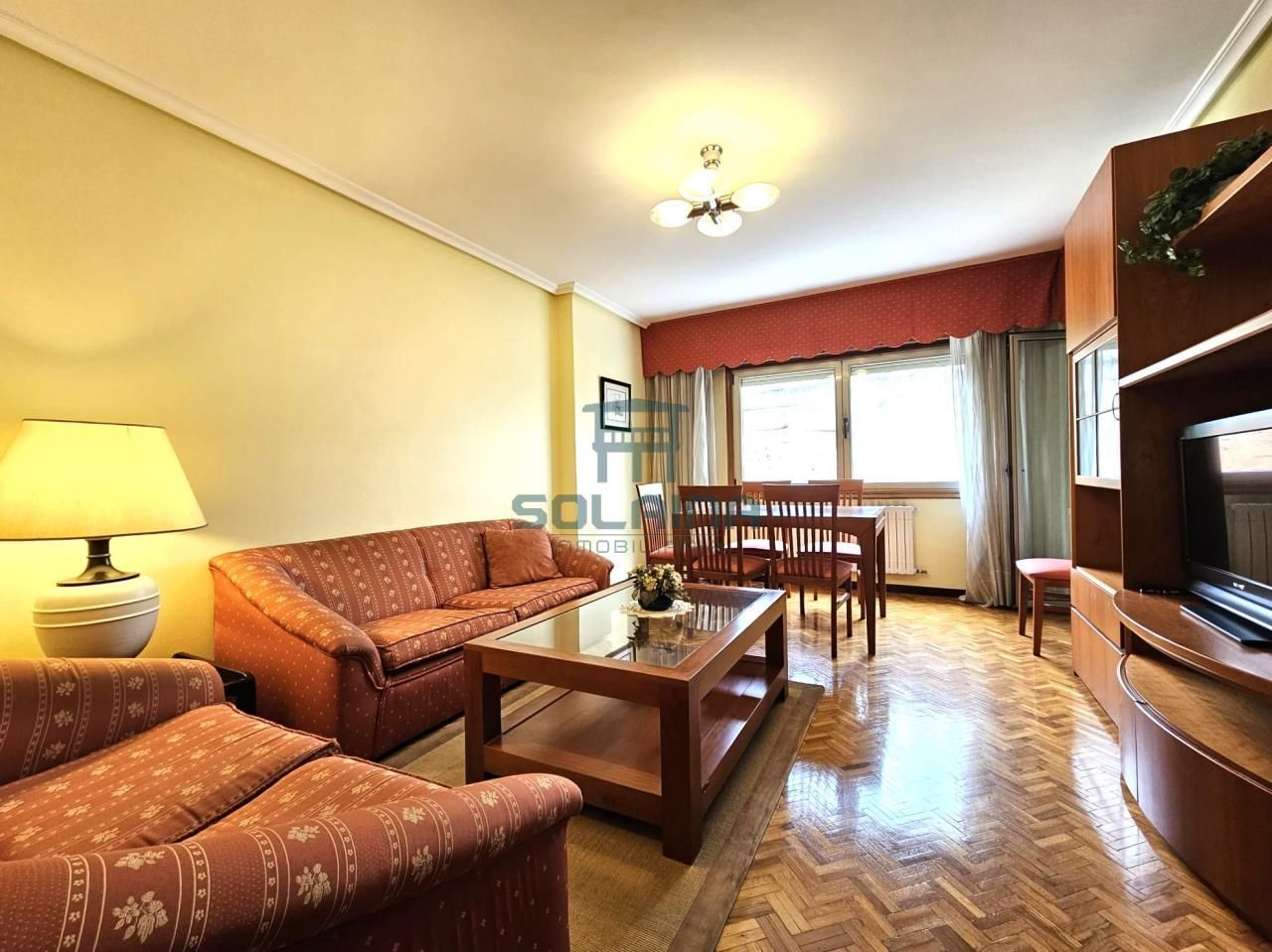 Living room of Flat for sale in Ourense Capital   with Heating, Storage room and Furnished