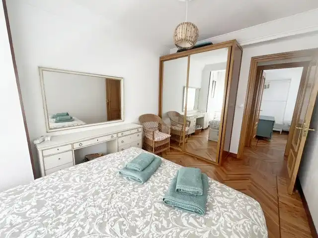 Bedroom of Flat for rent in Santander  with Heating, Parquet flooring and Furnished