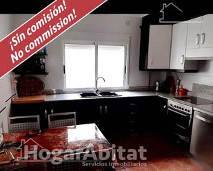 Kitchen of Flat for sale in Zarra  with Air Conditioner