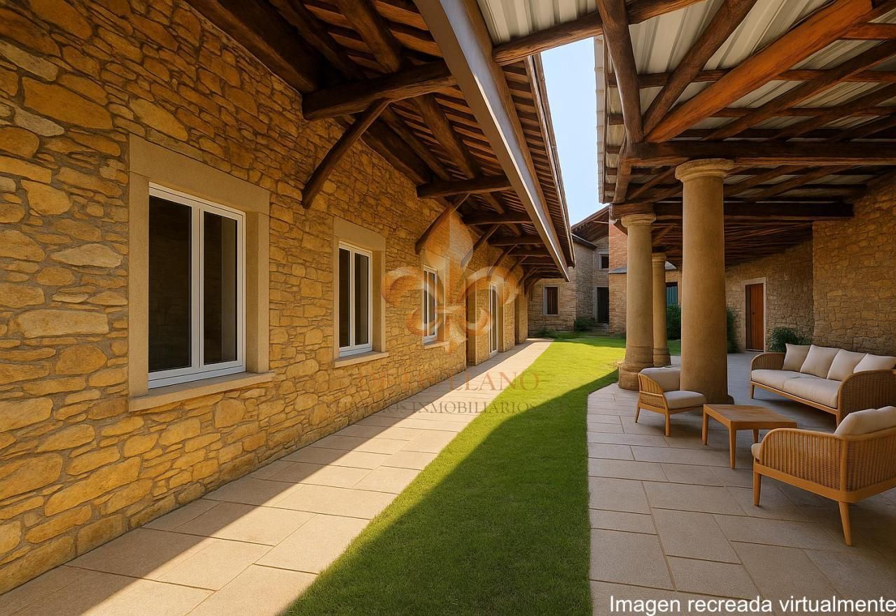 Vista exterior de Casa o xalet en venda en A Pobra do Brollón  amb Calefacció, Jardí privat i Terrassa