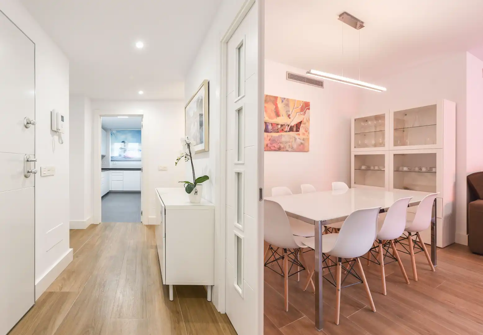 Esszimmer von Wohnung zur Miete in Fuengirola mit Klimaanlage, Heizung und Privatgarten