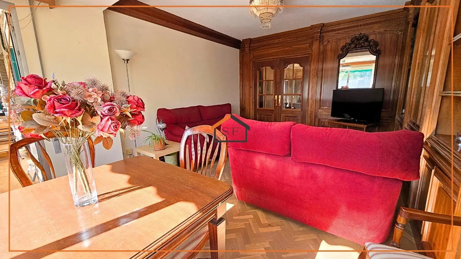 Sala de estar de Piso en venta en Madrid con Aire acondicionado, Jardín privado y Parquet