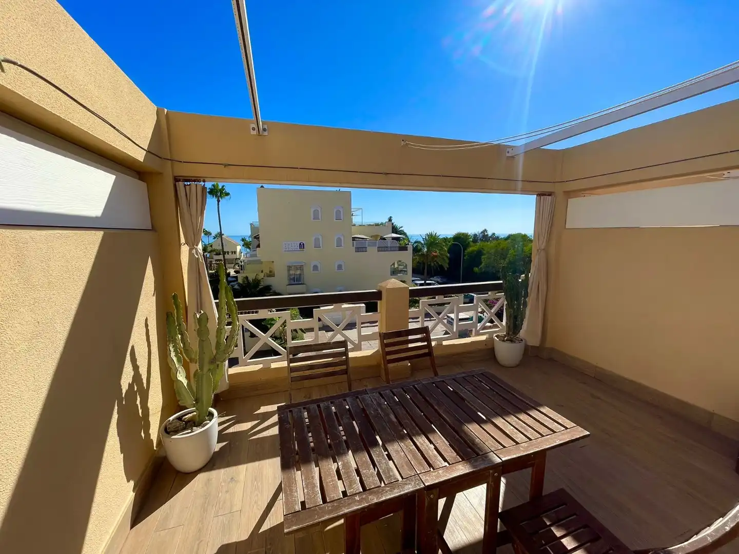 Terraza de Dúplex de alquiler en Marbella con Aire acondicionado, Terraza y Amueblado