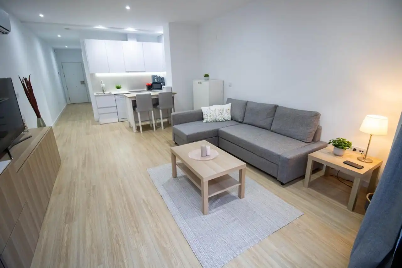 Living room of Flat for rent in Sant Joan d'Alacant  with Air Conditioner and Terrace