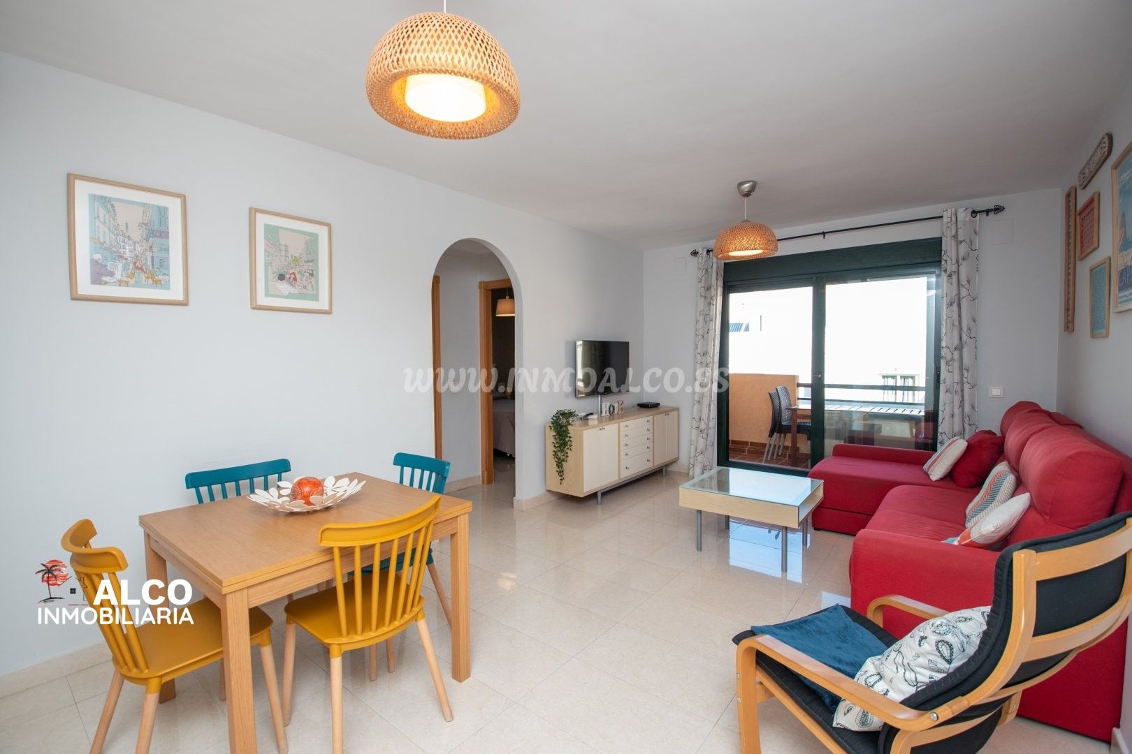 Living room of Flat for sale in Nerja  with Air Conditioner, Terrace and Swimming Pool