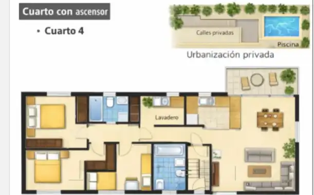 Wohnung zum Verkauf in Tomelloso mit Heizung, Terrasse und Schwimmbad