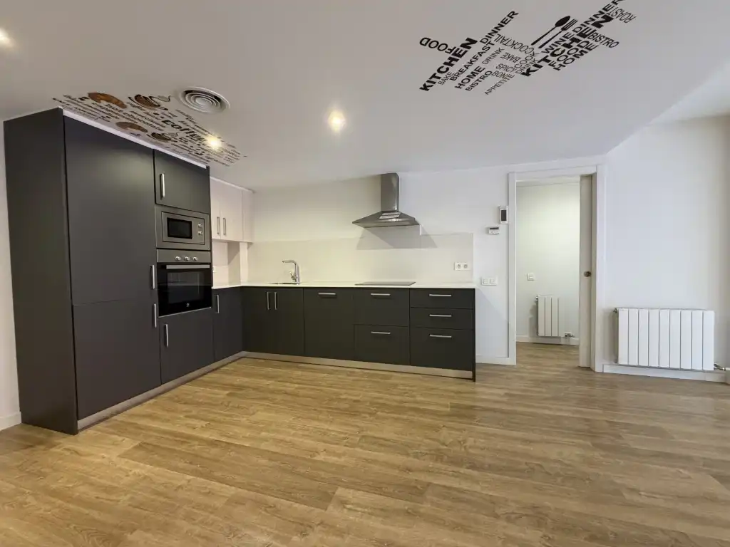 Kitchen of Flat for rent in Girona  with Air Conditioner, Heating and Oven
