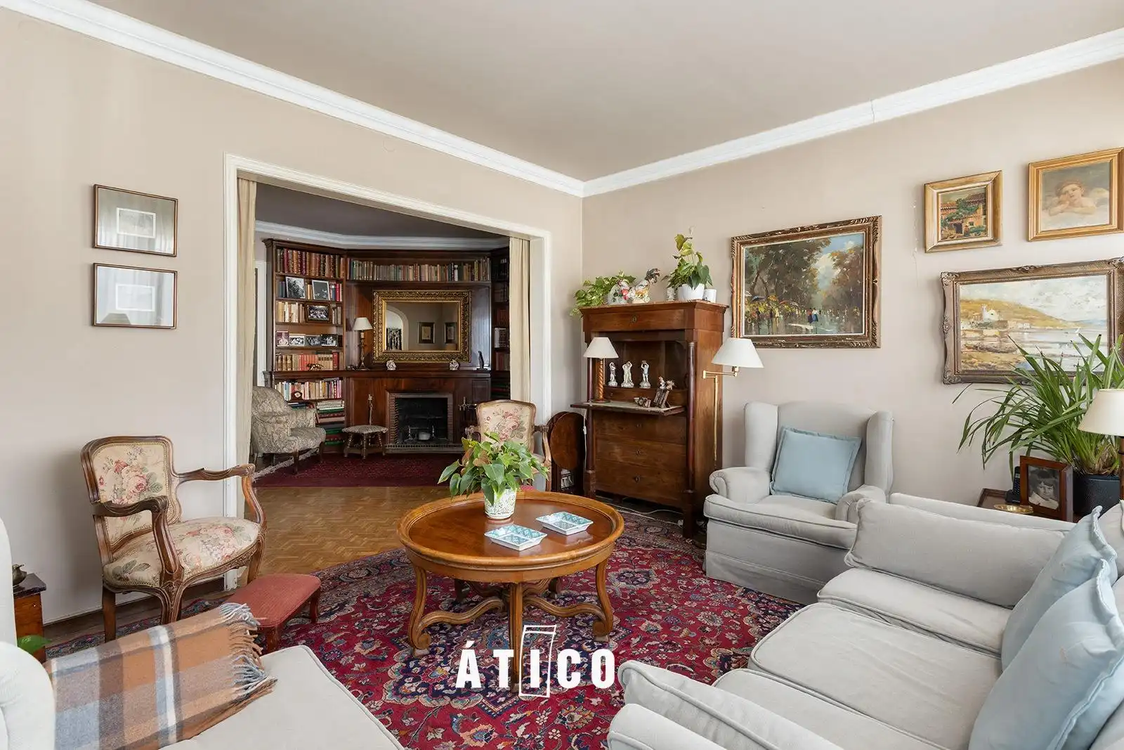 Sala d'estar de Àtic en venda en Barcelona amb Parquet, Terrassa i Traster