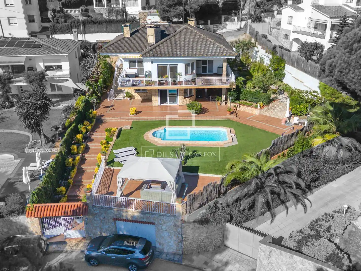 Vista exterior de Casa o xalet en venda en Lloret de Mar amb Aire condicionat, Calefacció i Jardí privat