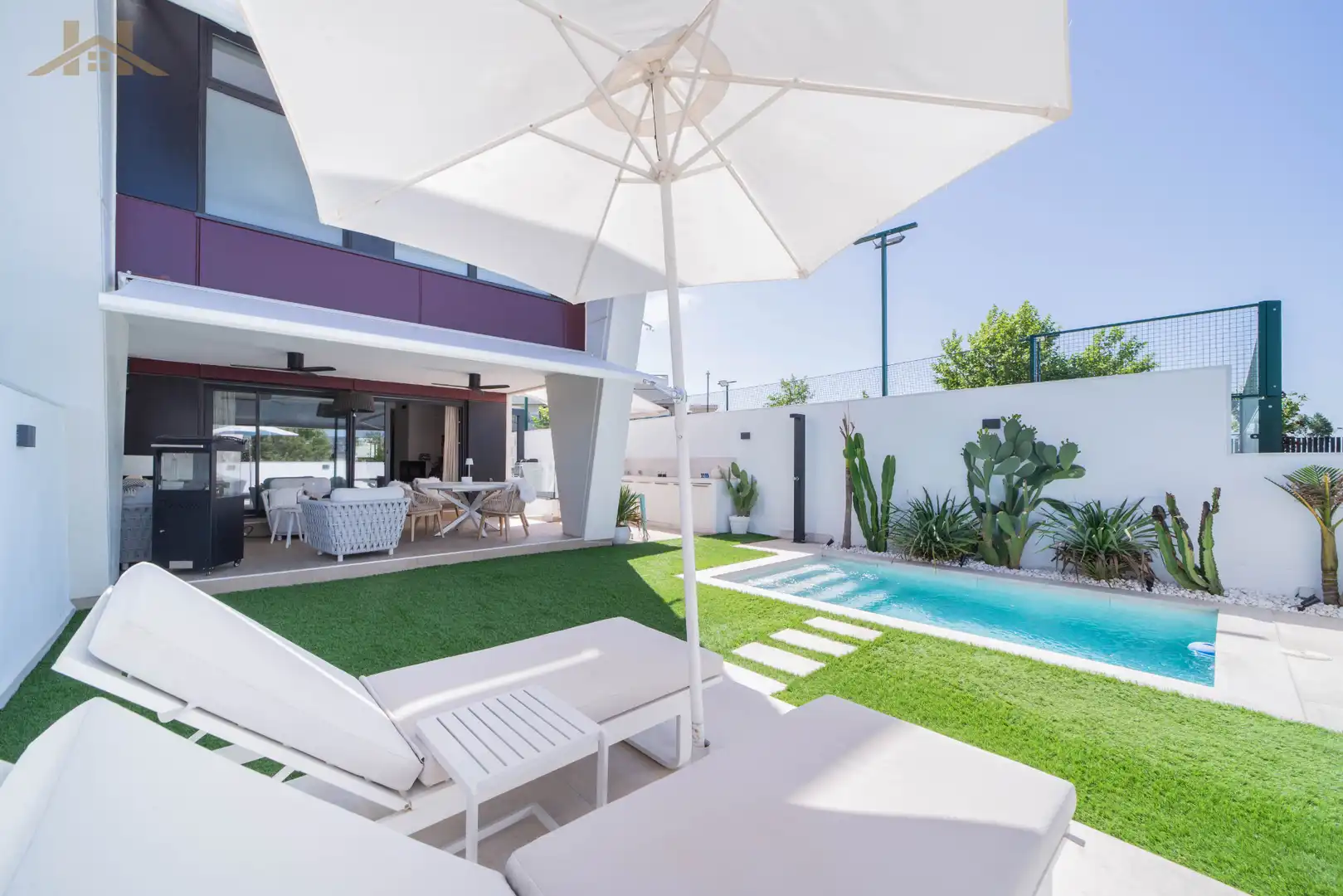 Terrasse von Haus oder Chalet zum Verkauf in Boadilla del Monte mit Heizung, Privatgarten und Parkett