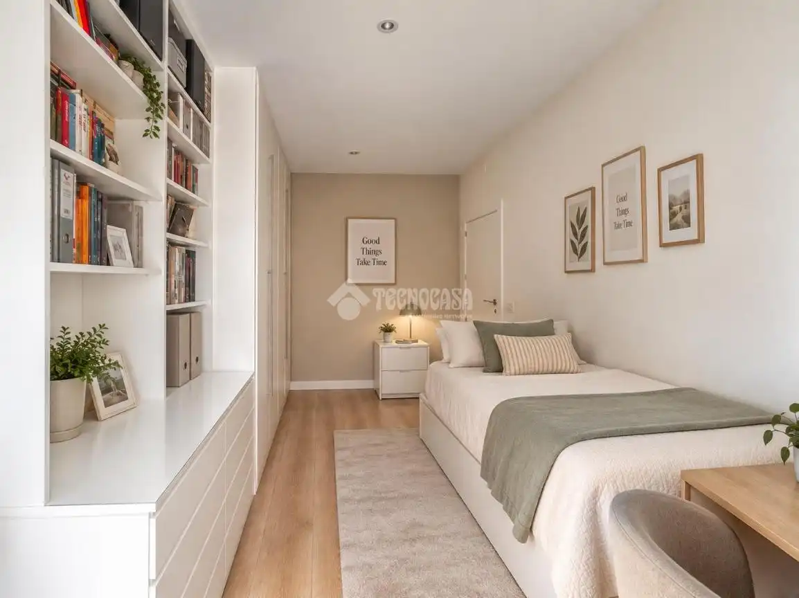 Bedroom of Flat for sale in Madrid  with Air Conditioner, Heating and Home automation