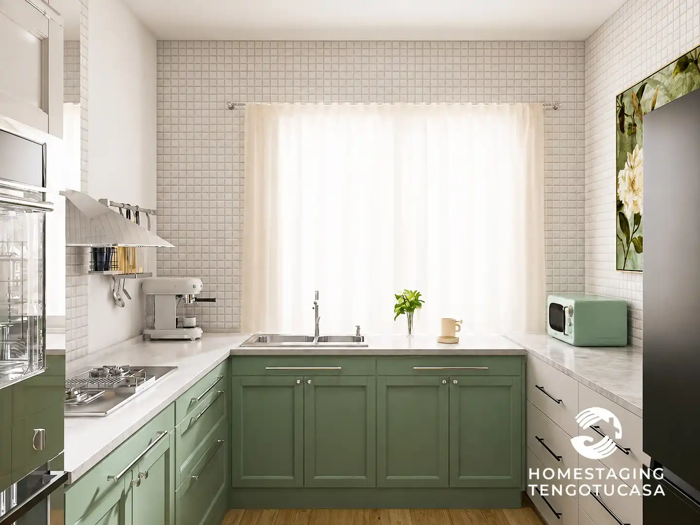 Cocina de Piso en venta en Madrid con Terraza, Amueblado y Horno