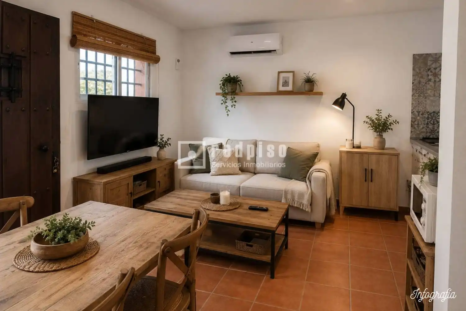 Sala de estar de Casa o chalet en venta en Cártama con Aire acondicionado, Calefacción y Jardín privado