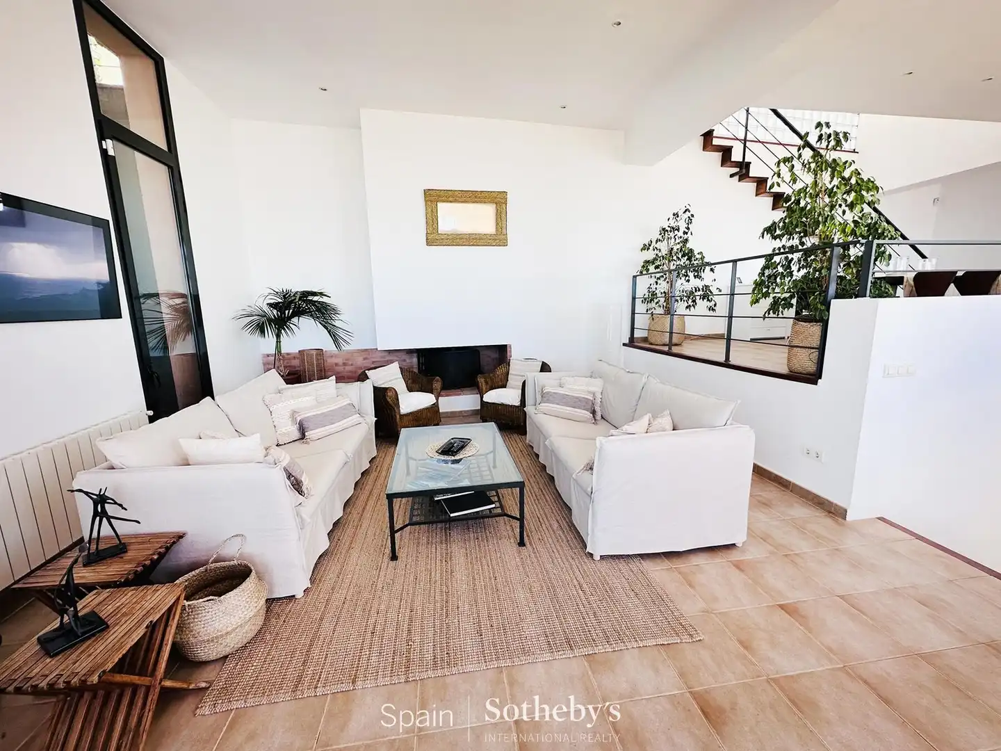 Sala d'estar de Casa o xalet en venda en Sitges amb Aire condicionat, Calefacció i Jardí privat
