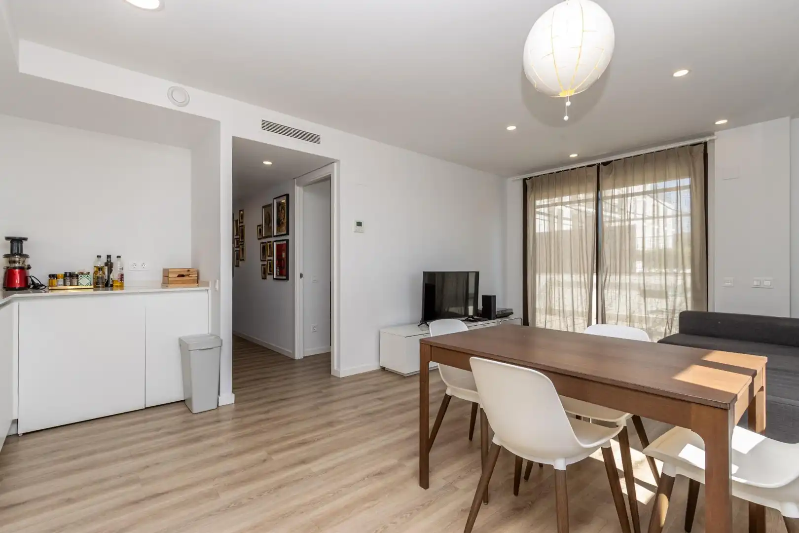 Dining room of Flat for sale in Sabadell  with Heating, Terrace and Community pool