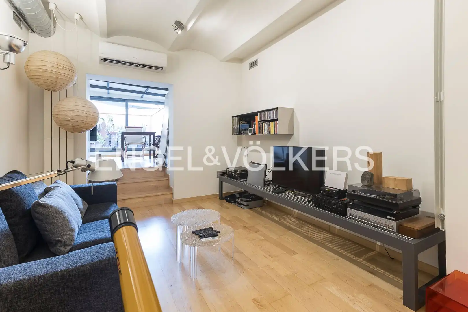 Sala de estar de Loft en venta en Barcelona con Aire acondicionado, Calefacción y Parquet
