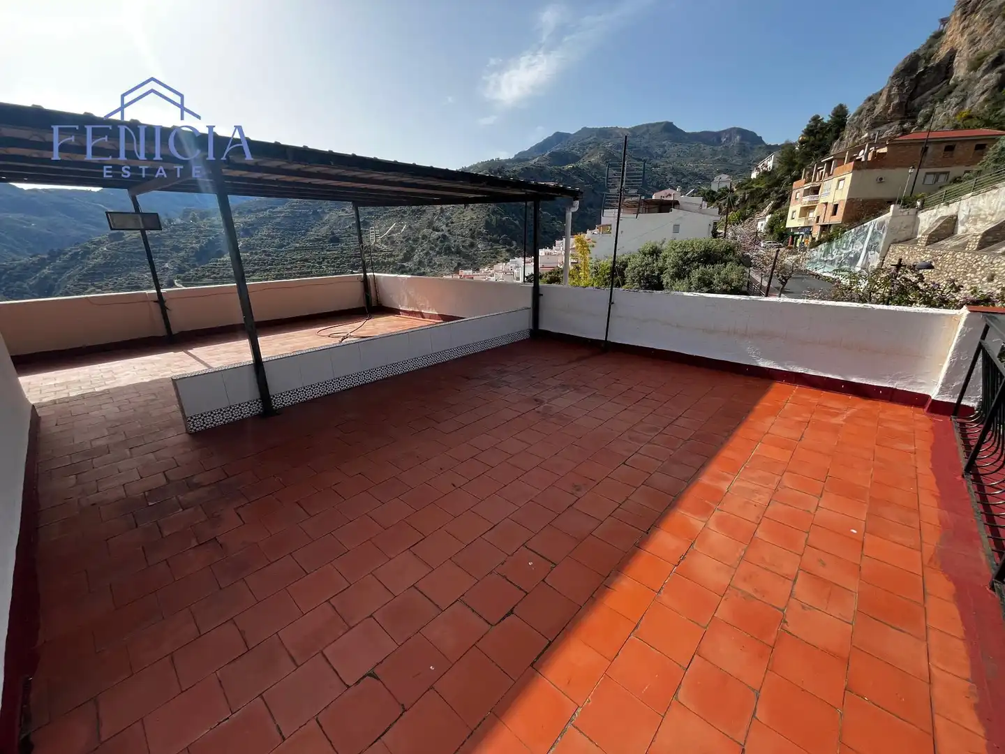 Terraza de Finca rústica en venta en Lentegí con Aire acondicionado, Jardín privado y Terraza
