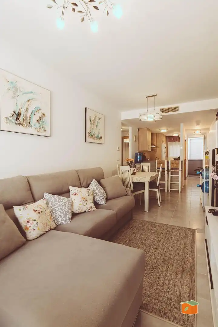 Sala de estar de Piso en venta en La Sénia con Trastero, Amueblado y Alarma