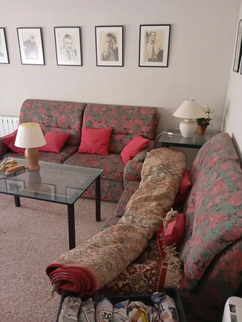 Living room of Flat for sale in Tobarra  with Terrace, Furnished and Oven