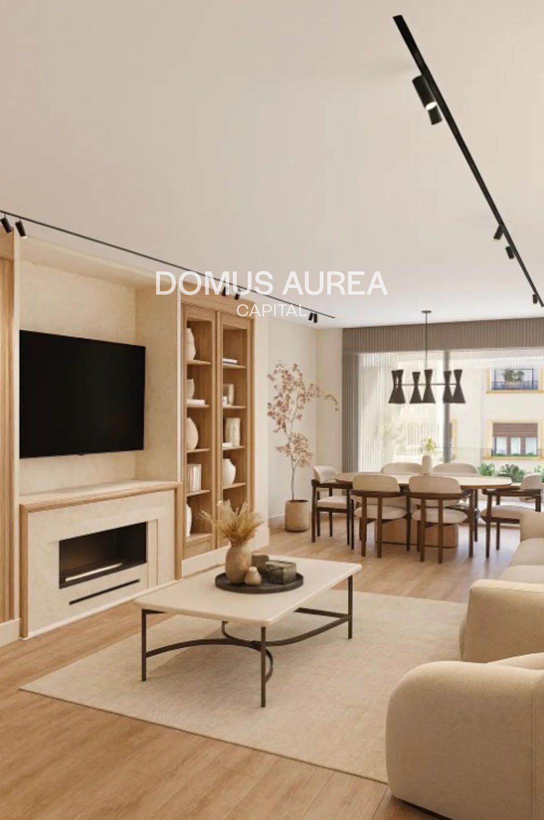 Living room of Flat for sale in  Madrid Capital  with Air Conditioner, Terrace and Furnished