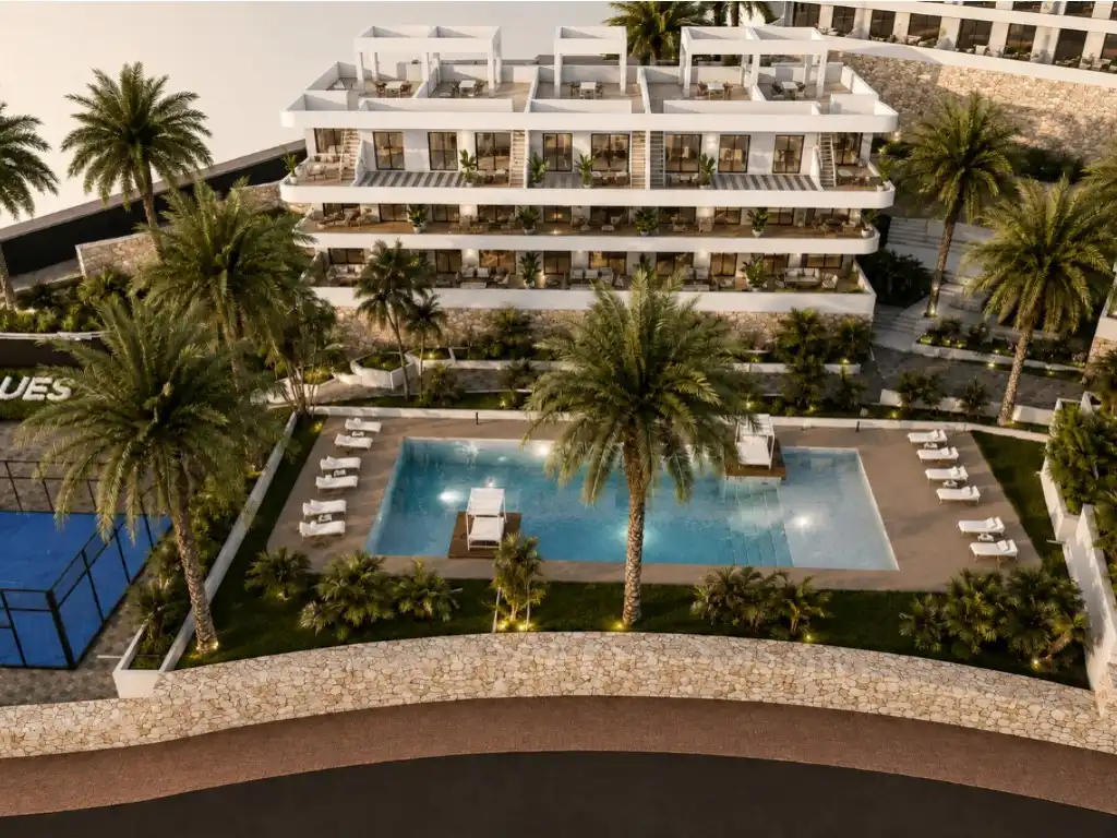 Terrassa de Apartament en venda en Finestrat amb Piscina
