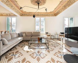 Living room of Flat to rent in  Barcelona Capital  with Air Conditioner, Heating and Terrace