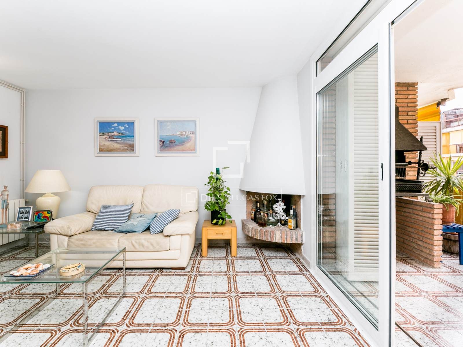 Living room of Flat for sale in Castelldefels  with Heating, Private garden and Terrace