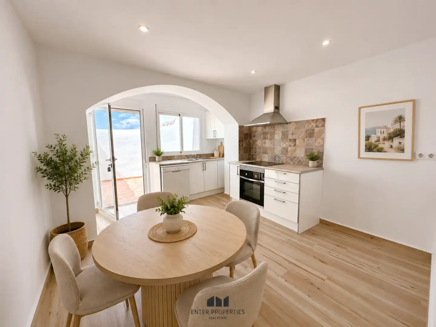 Cocina de Finca rústica en venta en Benitachell / El Poble Nou de Benitatxell con Aire acondicionado y Calefacción