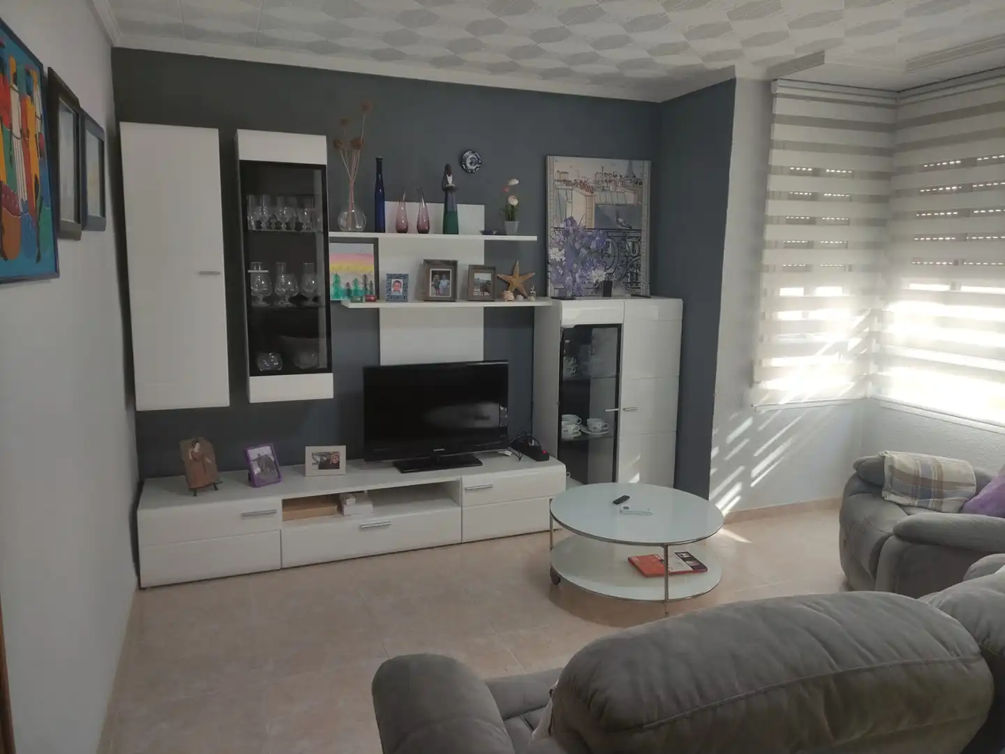 Wohnzimmer von Wohnung zum Verkauf in Burriana / Borriana mit Klimaanlage, Möbliert und Ofen