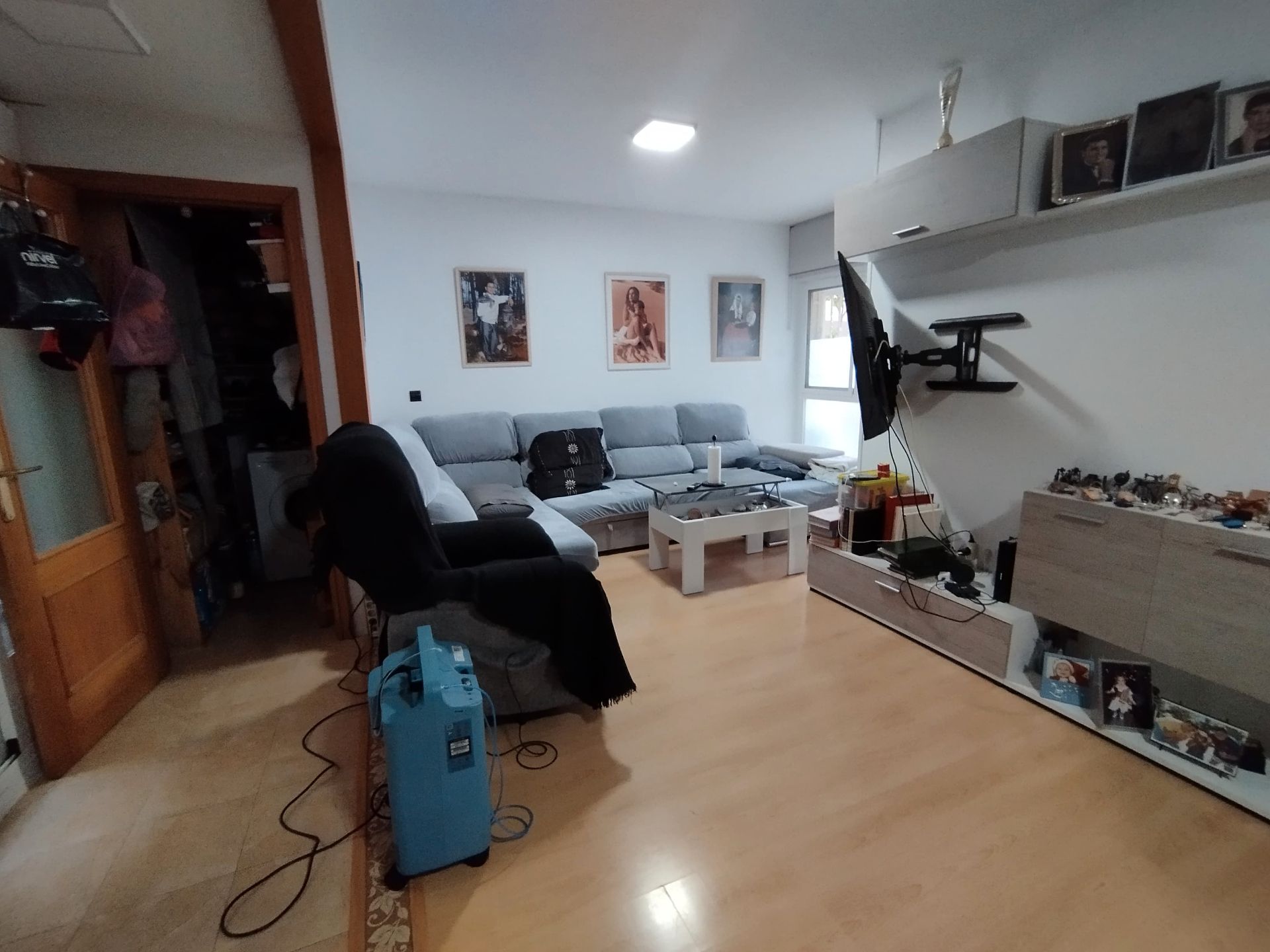 Living room of Flat for sale in San Vicente del Raspeig / Sant Vicent del Raspeig  with Air Conditioner, Parquet flooring and Storage room