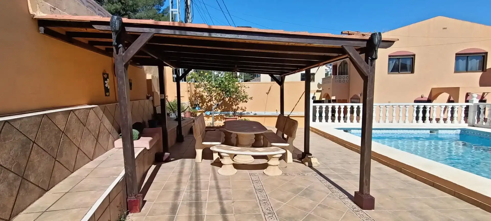 Terraza de Casa o chalet en venta en La Nucia con Aire acondicionado, Jardín privado y Terraza