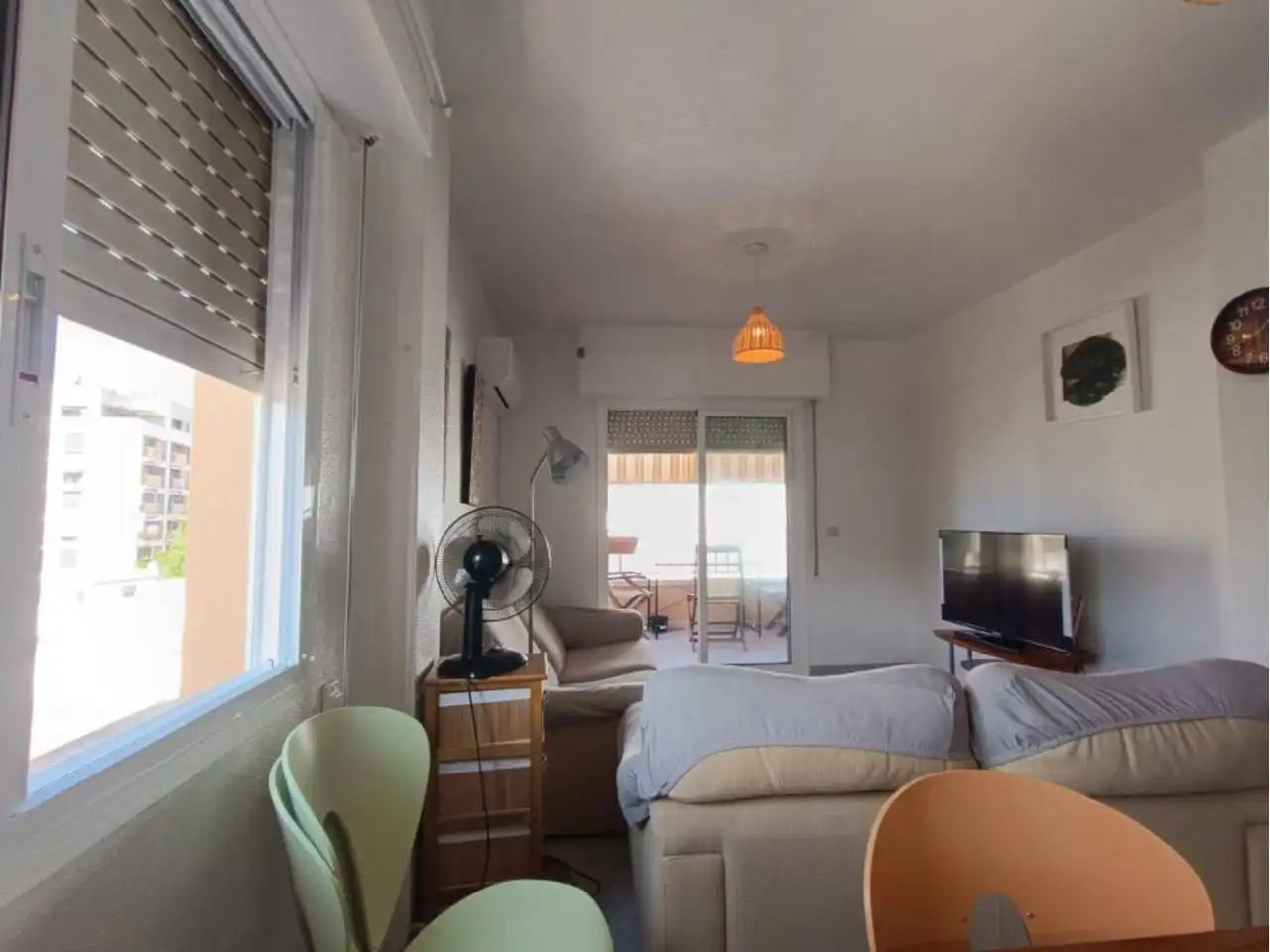Bedroom of Flat for rent in El Campello  with Air Conditioner, Terrace and Furnished