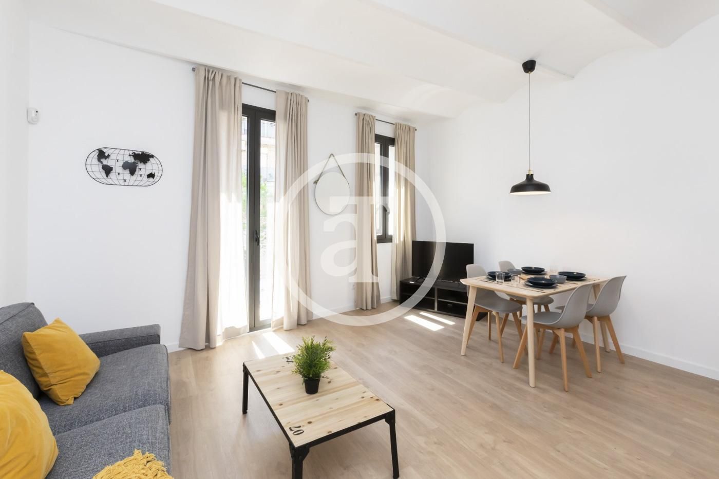 Living room of Flat to rent in L'Hospitalet de Llobregat  with Air Conditioner, Heating and Furnished