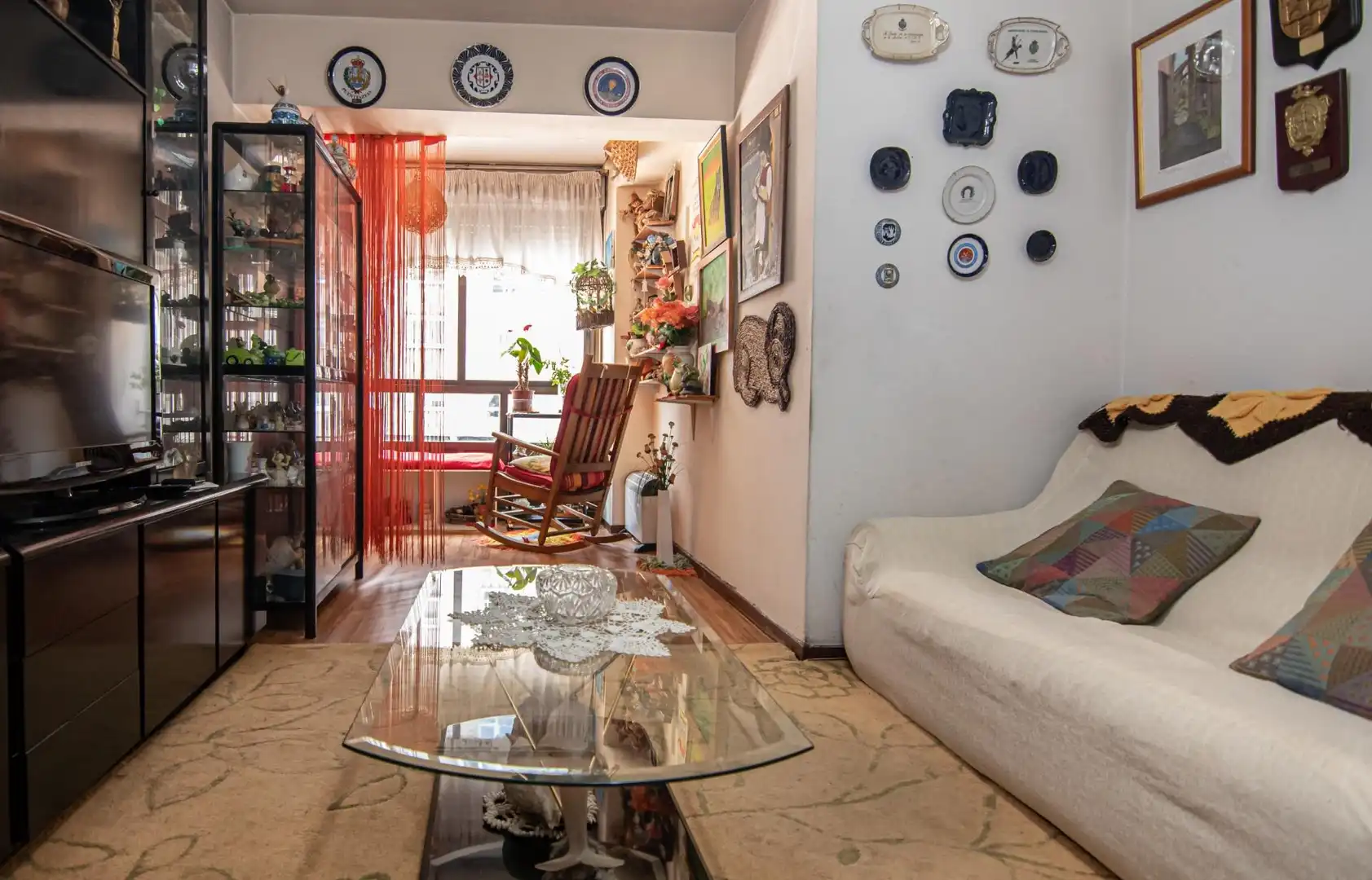 Sala d'estar de Pis en venda en A Coruña Capital  amb Terrassa i Balcó