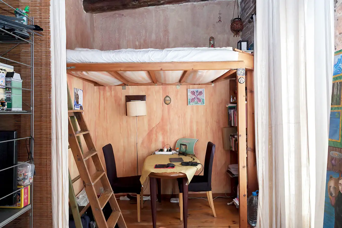 Schlafzimmer von Wohnung zum Verkauf in Barcelona mit Klimaanlage, Möbliert und Balkon