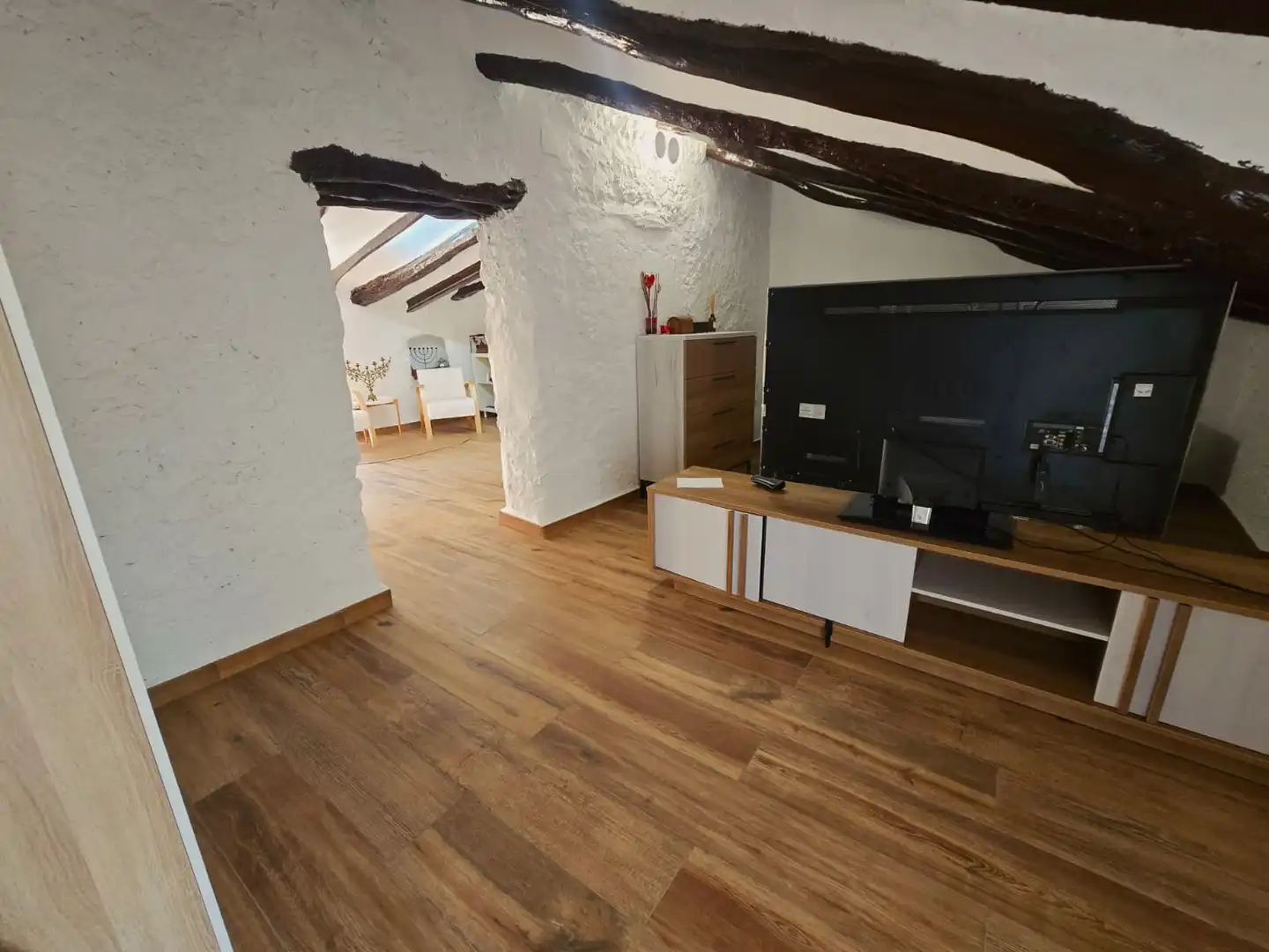 Living room of Detached homes for sale in Salomó  with Air Conditioner, Parquet flooring and Terrace