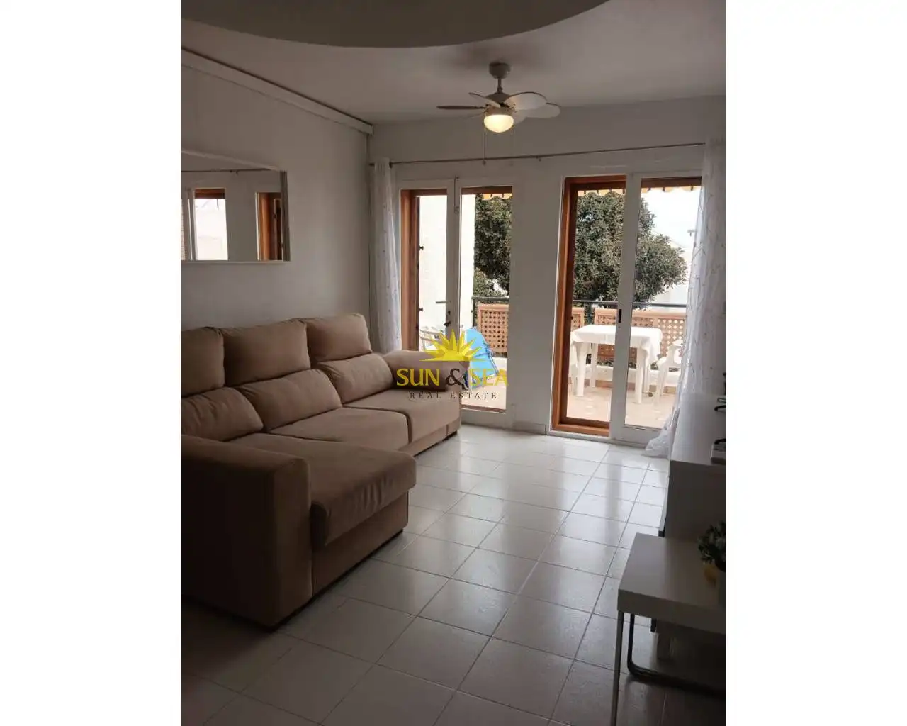 Wohnzimmer von Wohnungen zur Miete in Mazarrón mit Heizung, Terrasse und Schwimmbad