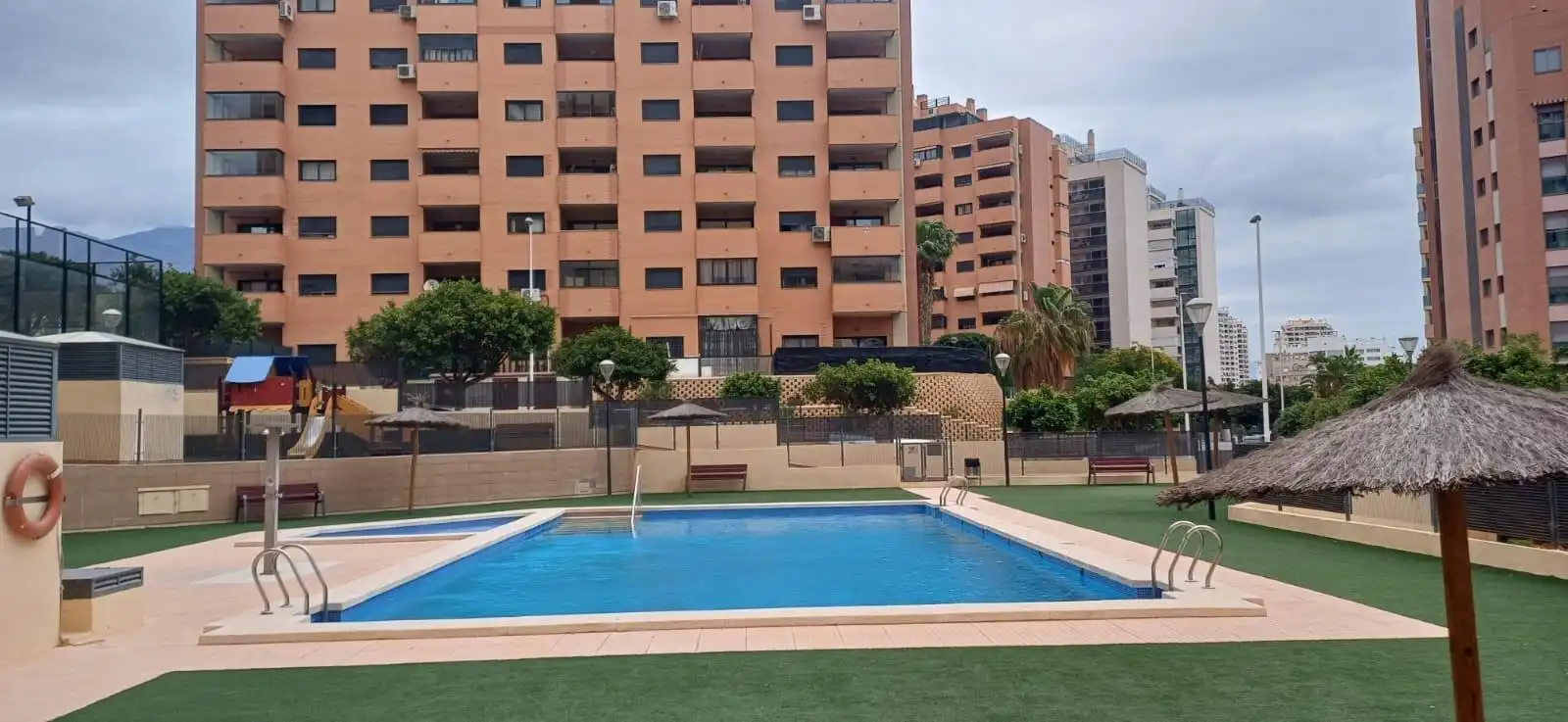 Swimming pool of Apartments for sale in Villajoyosa / La Vila Joiosa  with Air Conditioner, Private garden and Terrace
