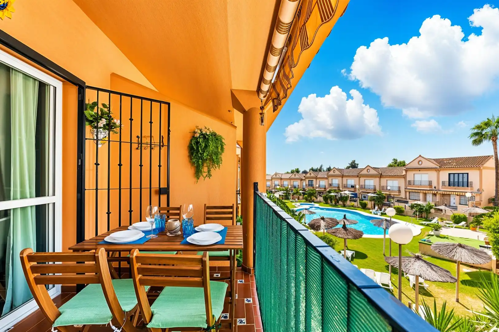 Terraza de Apartamento en venta en Chiclana de la Frontera con Aire acondicionado, Jardín privado y Terraza